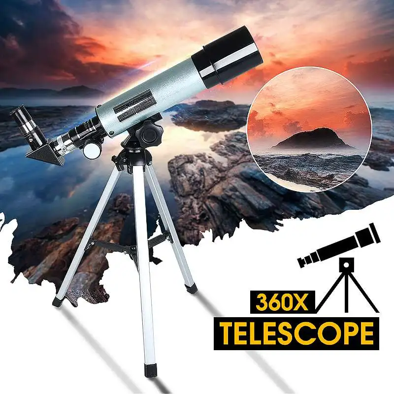 360x50 мм астрономический телескоп Монокуляр для кемпинга с Портативный штатив