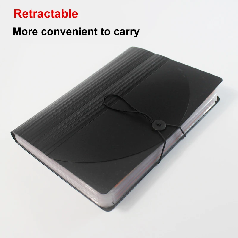 

13/24 Pockets Expanding File Folder with Lid Accordion Office Document Organizer B2Cshop