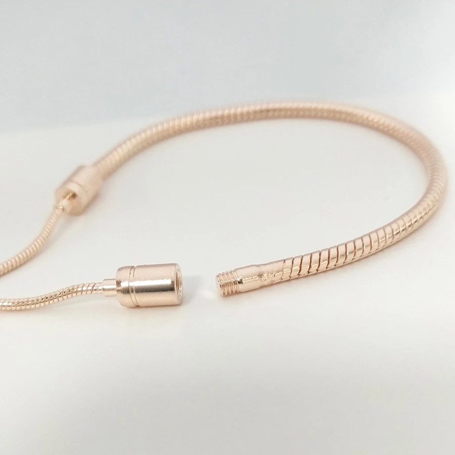 

Buipoey Adjustable Bracelet 3mm Snake Bones Chain New Style Silver Color Bracelet Bangle For Women Girls