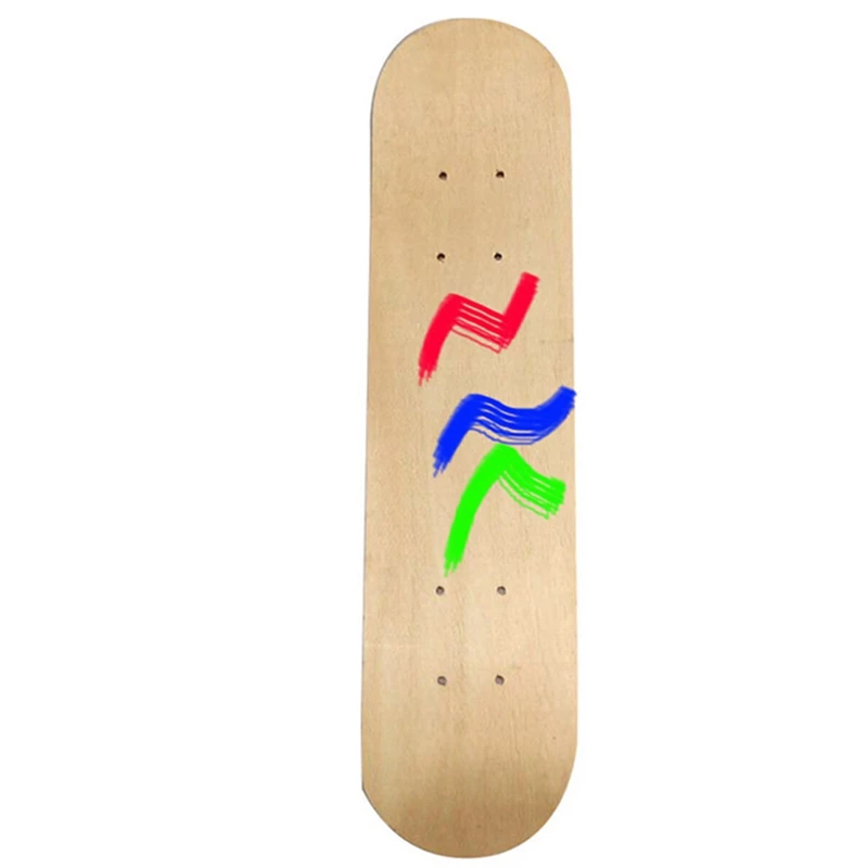 

4-Wheel Skateboard Maple Double-Sided Blank Board Maple Long Board Double Rocker Blank DIY Parts Blank Board