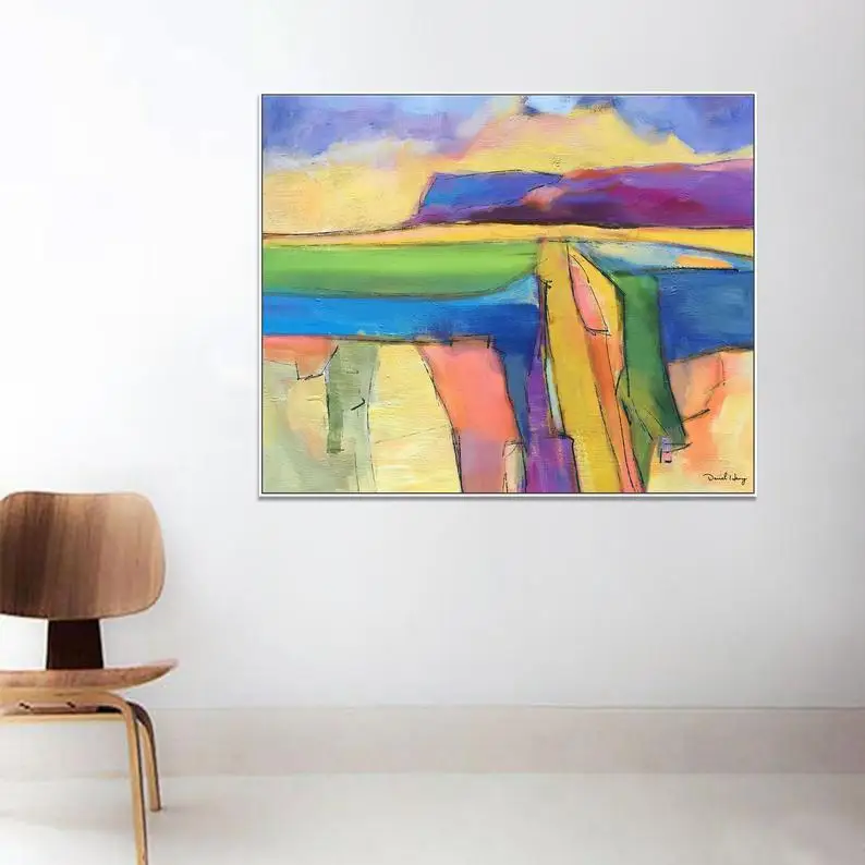 Koop Rabstract Landschap Olieverf Moderne Schilderkunst Abstract Art Wall Art Canvas Art Rustieke Keuken Decor Grote Olieverf