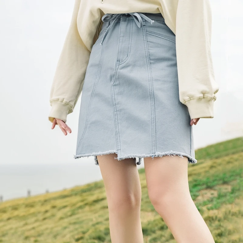 Женская мини-юбка INMAN асимметричная корейская модная трапециевидная юбка с