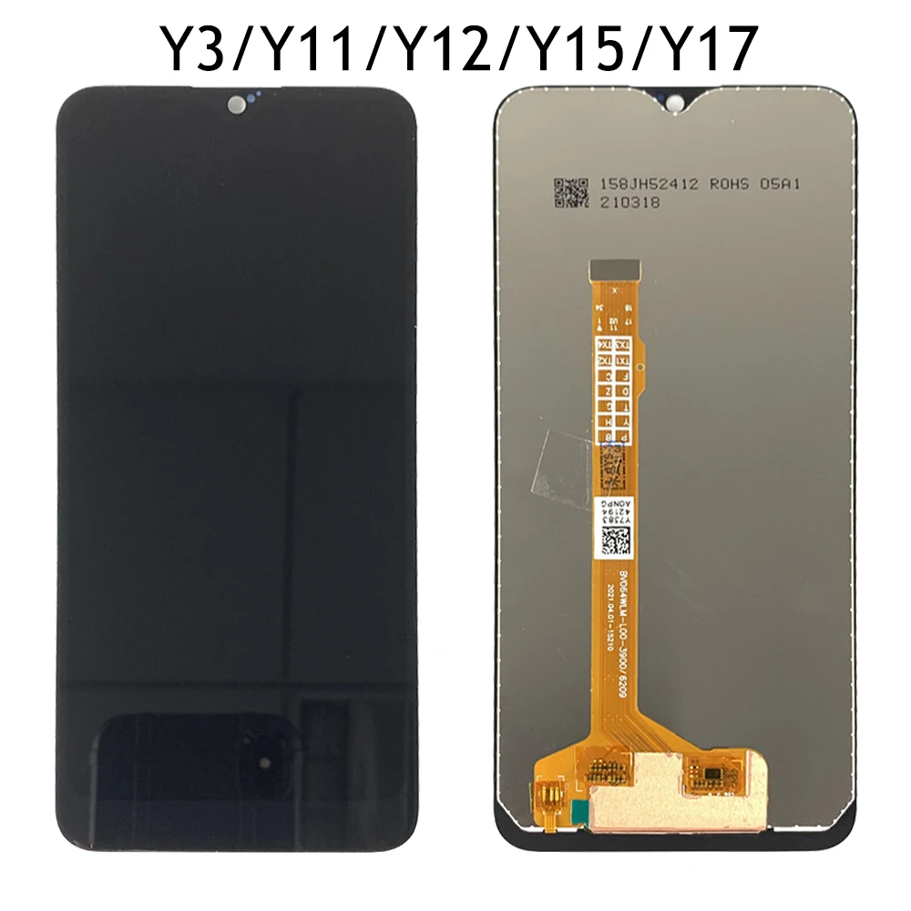 6.35'' Original For VIVO Y12/Y3/Y17 LCD Display Screen Touch Digitizer Assembly Y11/Y15/U3X/U10 2019 No Frame - купить по