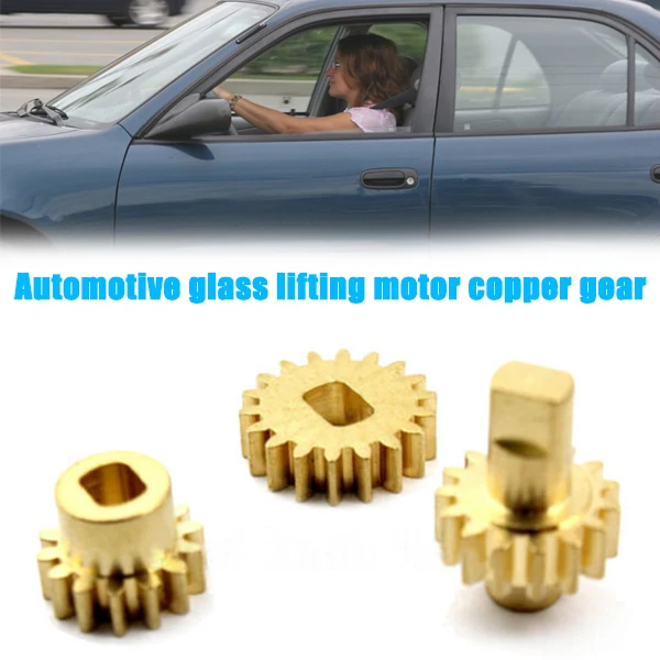 

New 3pcs Automotive Glass Lifting Motor Copper Gear Metal Screen Mechanism Gear Replacement Set for Audi Car Styling