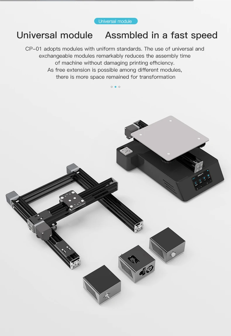 CREALITY 3D CP-01 3 в 1 печать 4800 об/мин лазерная гравировка 3D печать с ЧПУ функция резки