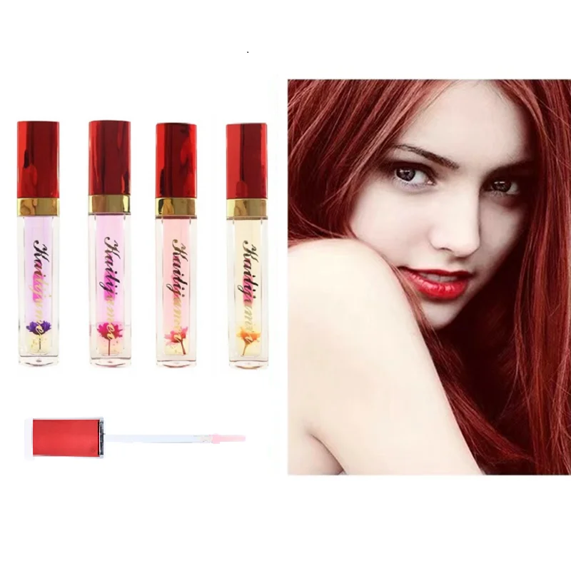 

Gold Foil Flower Lip Stick Oil Temperature Changing Color Lip Glaze Long Lasting Moisturizing Waterproof 4 Randomly Lip Care