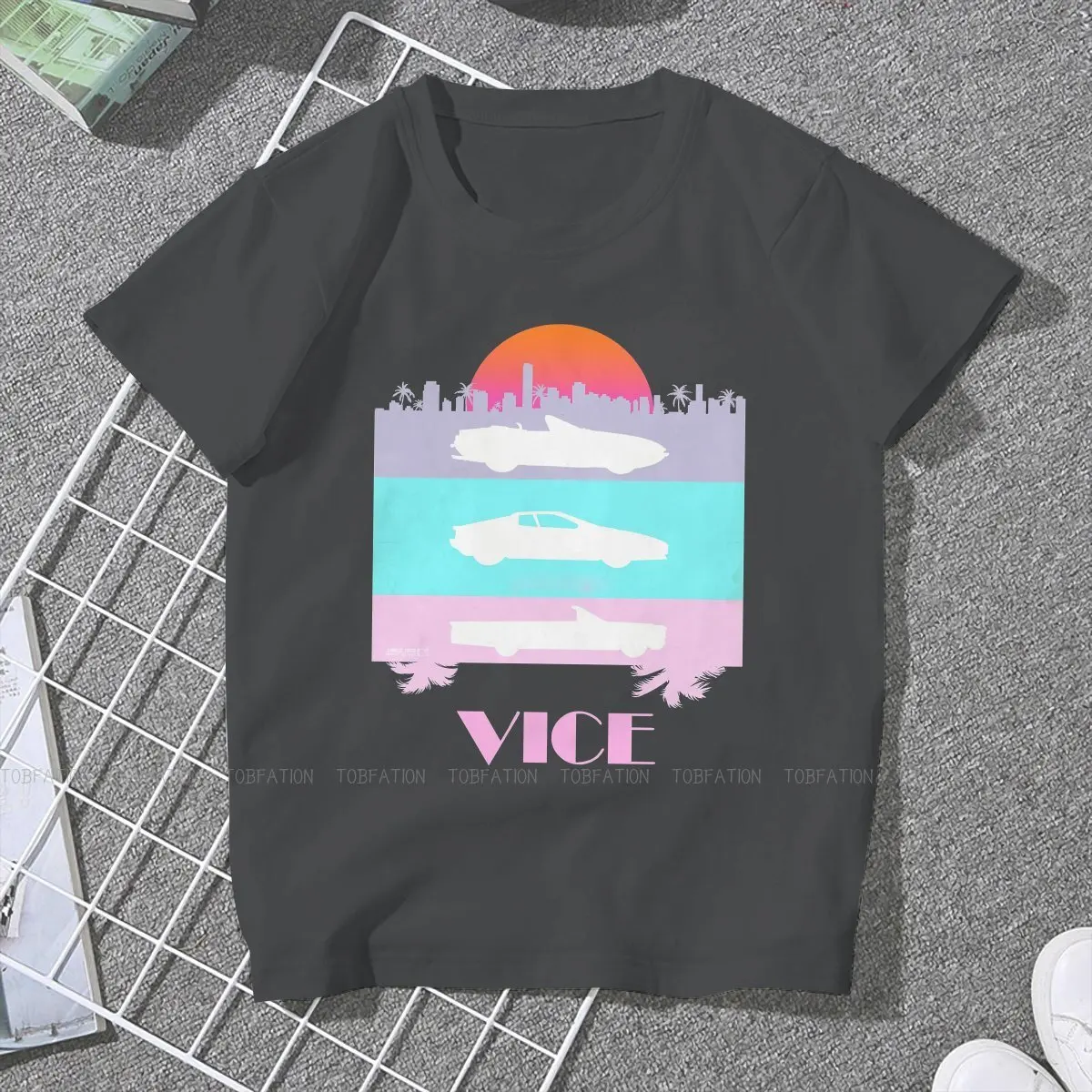 Футболка VICE 4XL 5XL Майами с тиснением Оригинальная футболка женская одежда модная