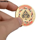 Металлический Жетон для монет, карт для покера, защита с пластиковой крышкой, металлический покерный чип, Техасская PokerStrategy Кнопка Дилера покера