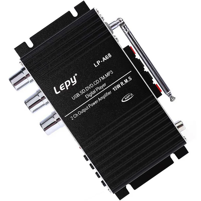 2x15 Вт RMS 2CH Усилитель мощности на выходе с дистанционным управлением USB FM