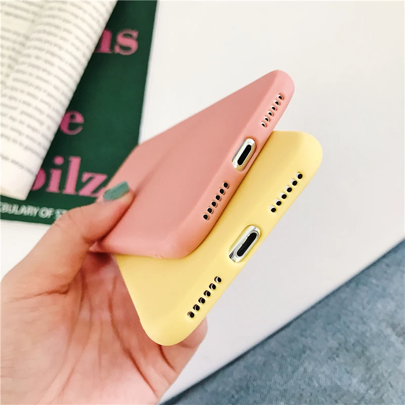 Цветной Мягкий силиконовый чехол для Xiao mi Red mi Note 6 5 7 8 Pro Red mi 7 6A 7A K20 Pro матовый чехол для Xiaomi mi 9 SE mi 9T mi 8 Lite 5x