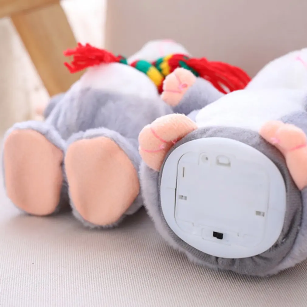 

14cm Cartoon Smart Talking Walking Plush Toy Cute Santa Little Hamster Doll Electric Children's Plush Toy