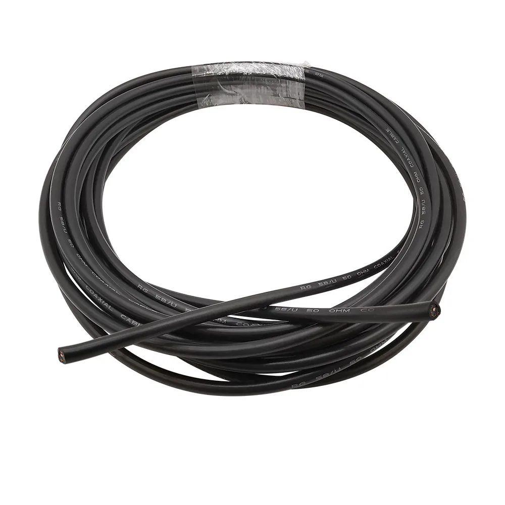 RG58 50 ohm RF коаксиальный кабель черный RG 58 RG58U Coax отрезок Провода кабели 3 м 5 10 15 20 25 30