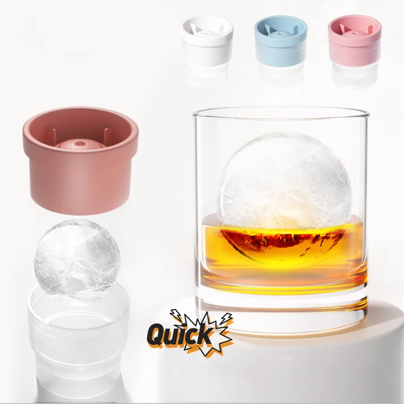 

Household Round Ice Ball Mold Can Be Superimposed Bar Whiskey Ice Maker Tray DIY Model PET Plastic Ice Mold