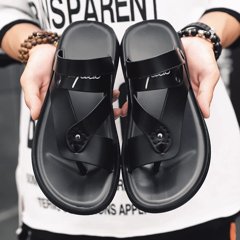 

Sandale Homme Cuir Sandals For Men 2020 Summer Sandalen Herren Roman Slide Shoes Beach Sandalle Homme Sandalias Cuero Hombre