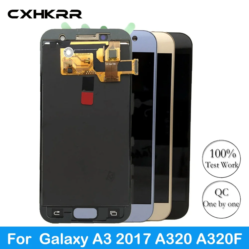 ЖК дисплей с сенсорным экраном и дигитайзером в сборе для Samsung Galaxy A3 2017 A320 A320F A320M