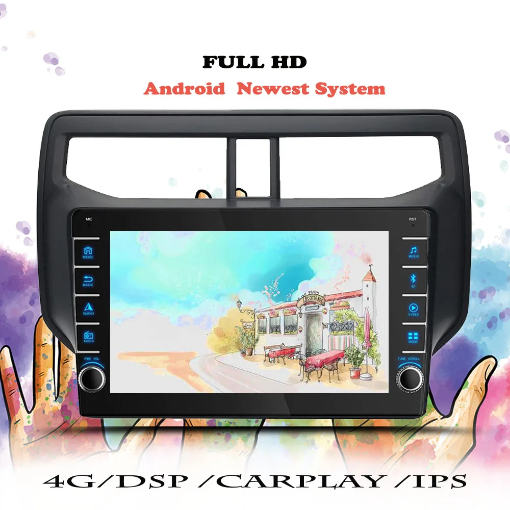 Мультимедийный плеер Автомагнитола для Toyota Rush 2017 2018 2019 2020 Android 10 навигация GPS