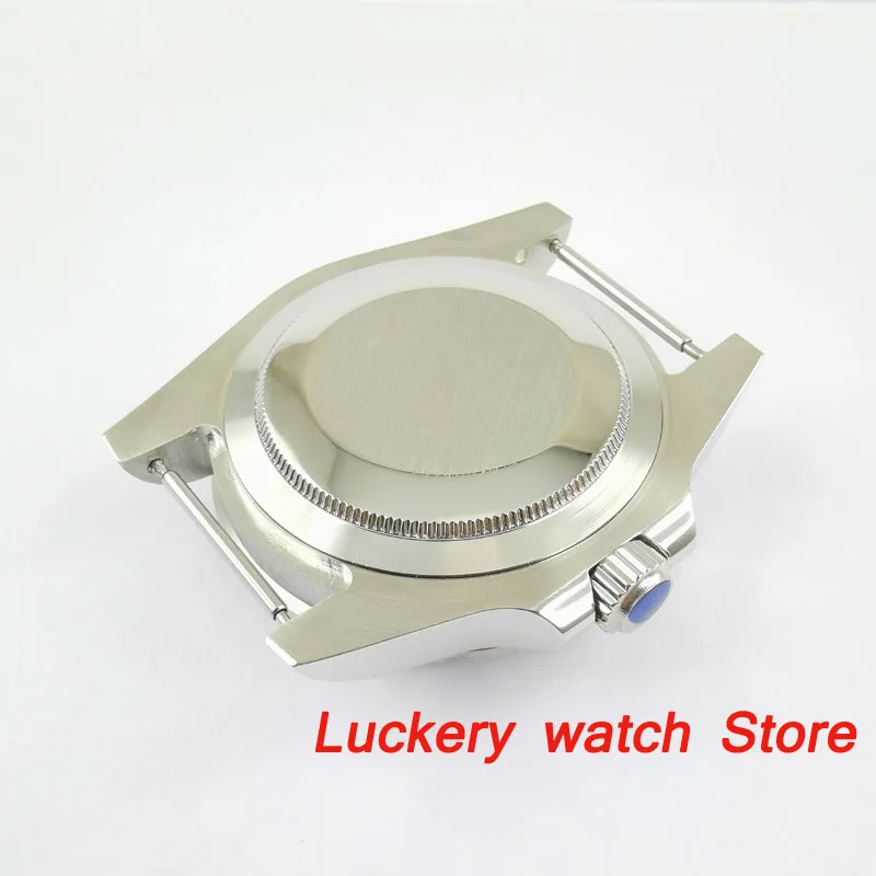 new 40mm case Ceramic bezel Sapphire glass stainless steel Watch Case fit ETA 2836 miyota 8215 automatic movement-BK47 | Наручные часы