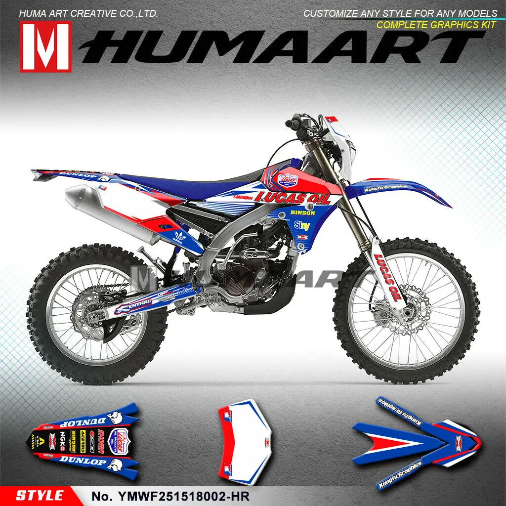Клей-декор для мотоцикла HUMAART WR 250F 450F WR250F WR450F YZ450FX 2015 стикер на полную длину 2016 2017