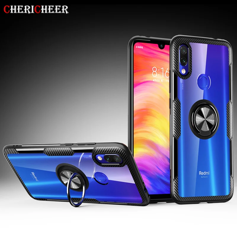 Прозрачный акриловый чехол с кольцом для Xiaomi Mi Note 10 CC9 Pro 8 9 Lite Mi9 T SE Mi9T магнитный