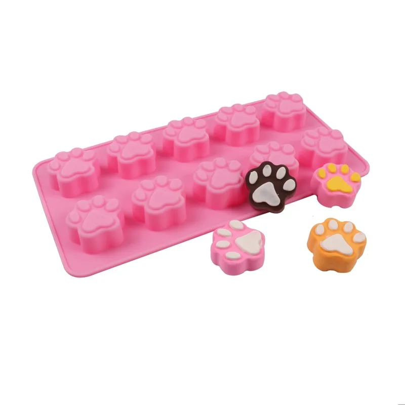 1 предмет 10 ячеек силиконовые формы Инструменты для тортов с мультяшным котом из