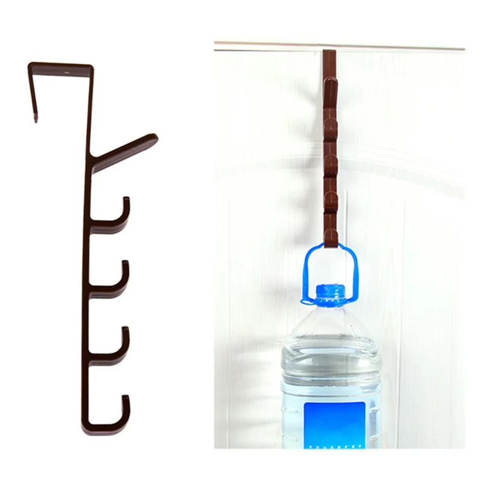 

Clothes Hat Rack 5 Sections Multi-Purpose Door Back Storage Holder Towel Hook Hanger Seamless