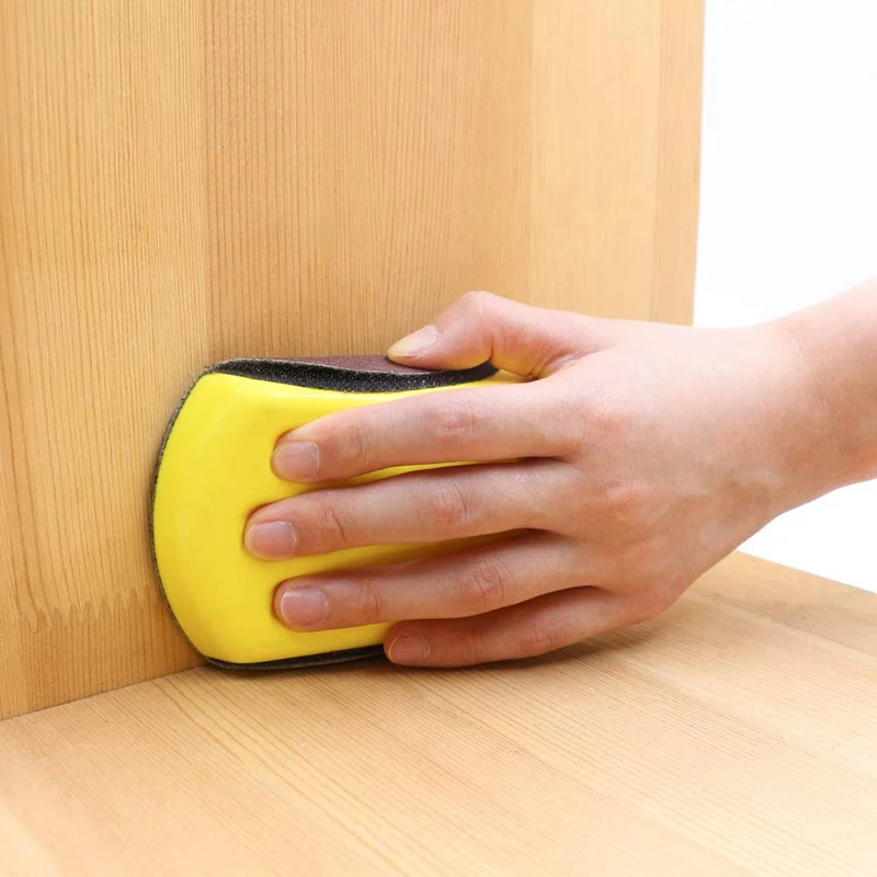 5 дюймов крюк и петля ручной шлифовальный мышь Блок Круглый песок коврик опорная