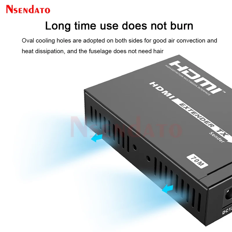 LKV375N 4K 60 Гц HDMI удлинитель HDBaseT over Cat6/6e/7 70 м Удлинительный кабель сетевой передатчик