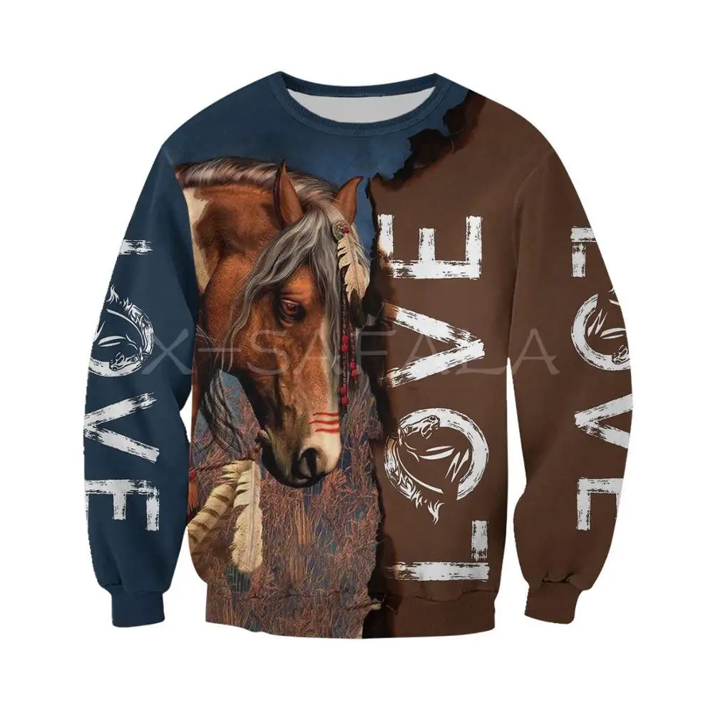 

Love Beautiful Horse 3D Print Hoodie Man Women Harajuku Outwear Zipper Pullover Sweatshirt Casual Unisex Jacket Style-4