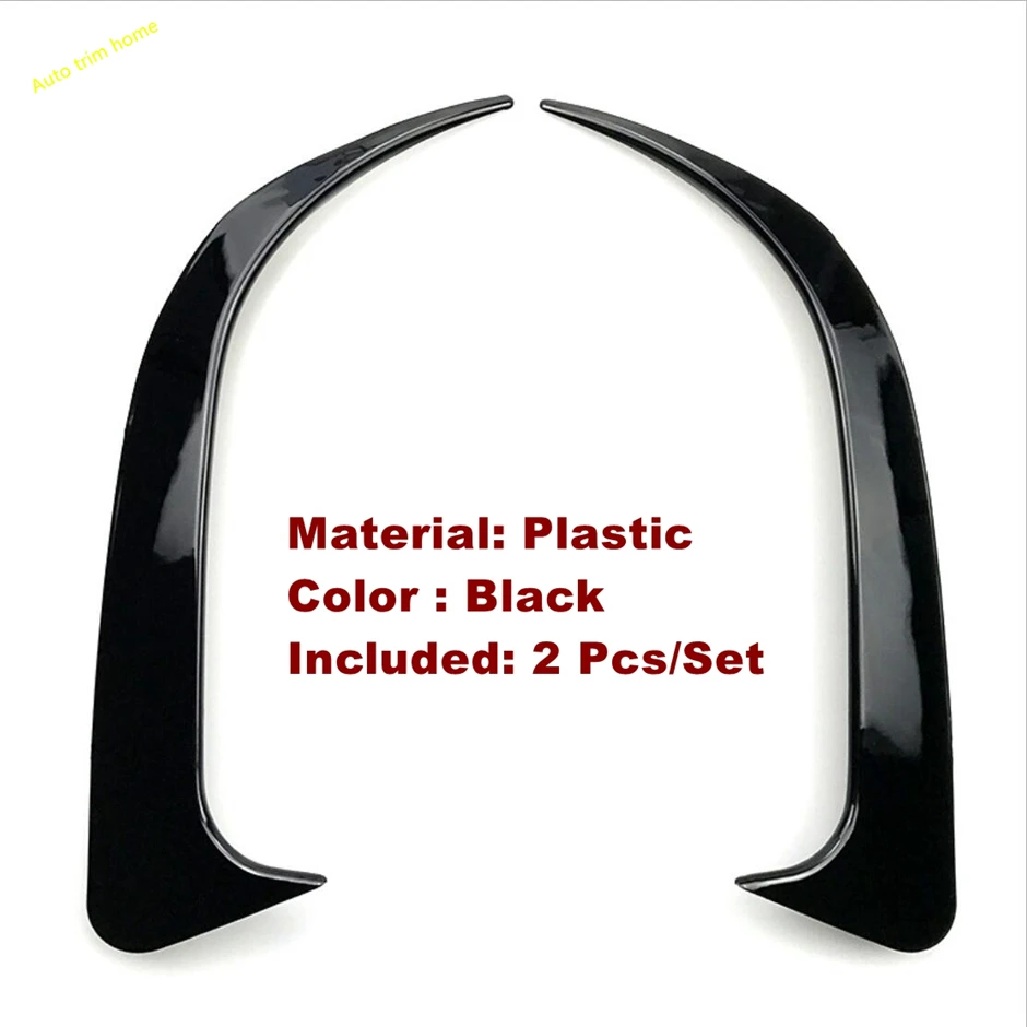 spesifikasi Hitam/Serat Karbon Terlihat Bumper Belakang Flank Spoiler Penutup Pisau Ventilasi Udara Trim Cocok Untuk Mercedes-benz CLA 220 260 W177 2014 - 2019