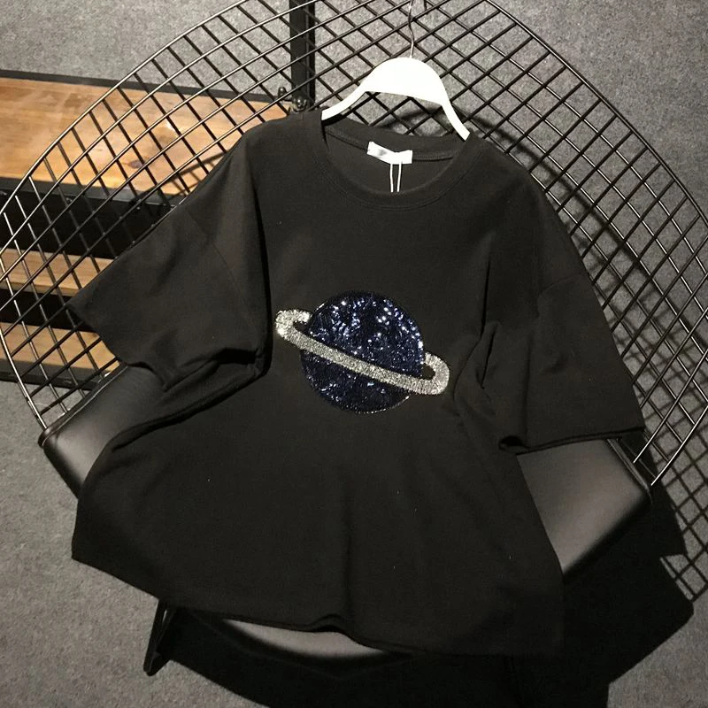 Летняя футболка женская с коротким рукавом Повседневная рубашка русская