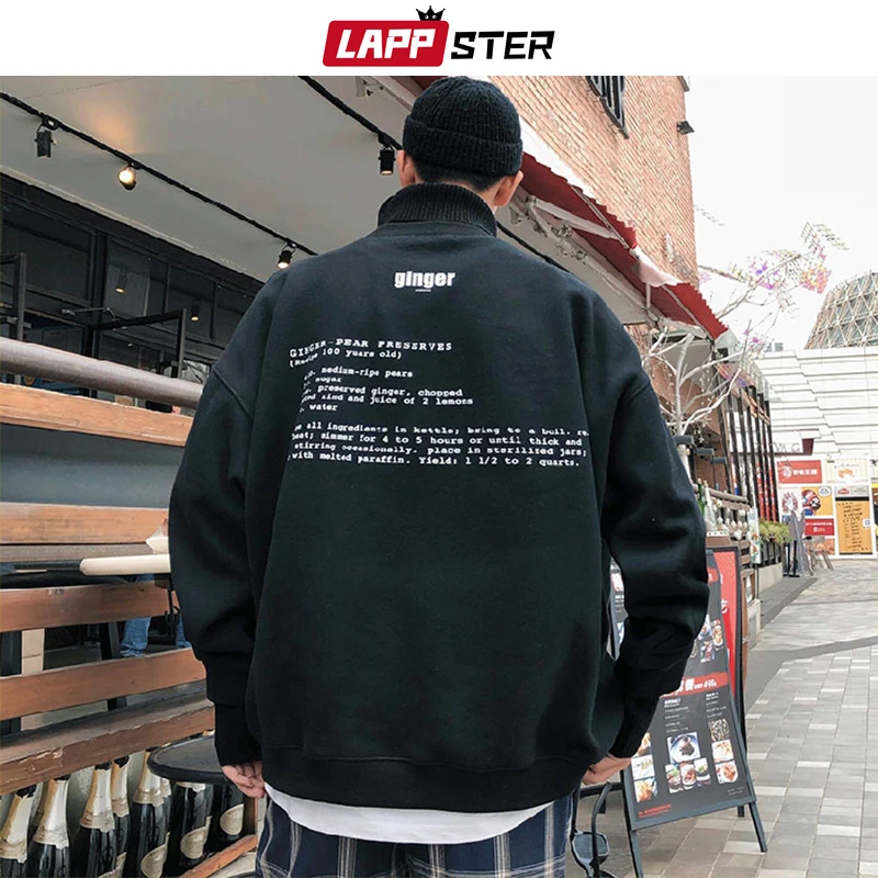 LAPPSTER, Мужская Уличная одежда, Harajuku, водолазка, толстовки,, флис, корейская мода, мужские, поддельные, две части, толстовки, хип-хоп, худи
