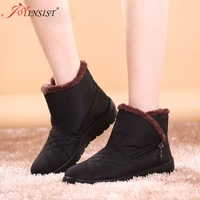 winter snow boots female waterproof non slip warm plush cotton shoes high quality