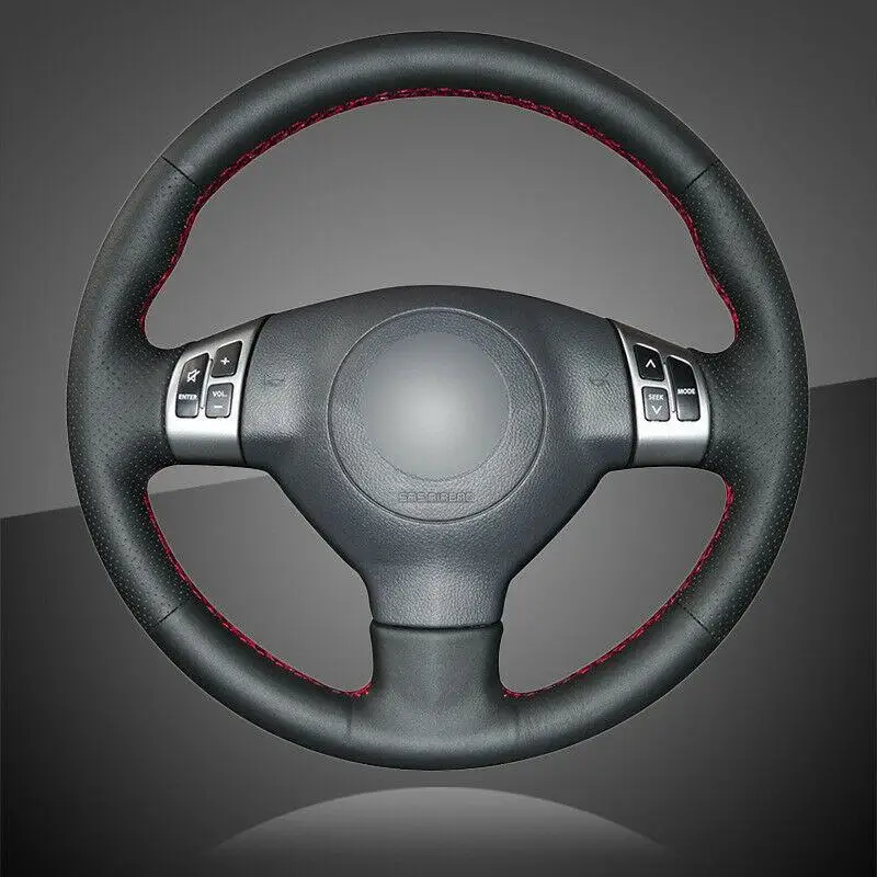 

Car Hand Stitched Auto Braid On The Steering Wheel Cover for Suzuki Swift 2013
