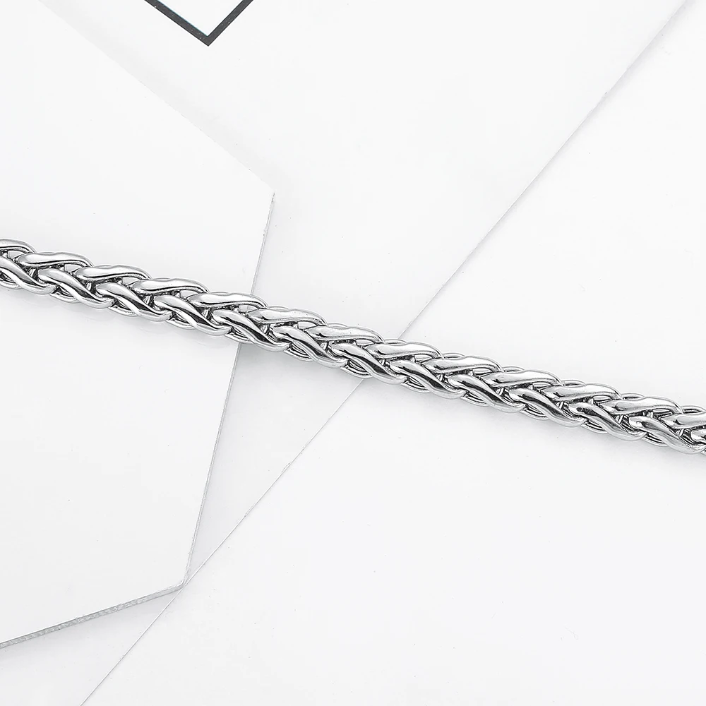 Будды ожерелье 316L в виде цепочки из нержавеющей стали Ширина 5 мм 60 см Длина