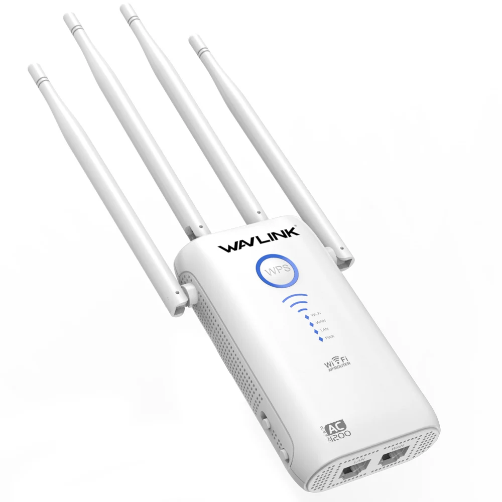 Wavlink гигабитный wifi расширитель диапазона беспроводной ретранслятор 2,4G/5G двухдиапазонный 1200 Мбит/с Wi-Fi маршрутизатор/ретранслятор/точка доступа антенны Новые