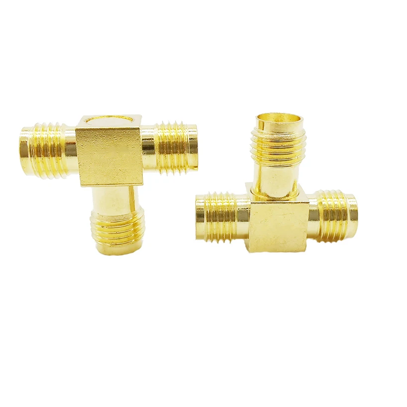 SMA типа Мама к двум мама трехместного T RF коаксиальный соединитель двойной