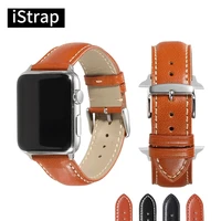 istrap genuine leather watch strap for apple watch band 44mm 42mm 40mm 38mm iwatch watch for apple watch series 4 series 3 2 1