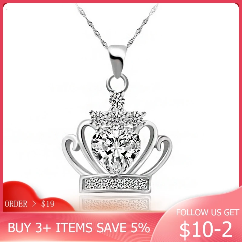 Женское ожерелье из серебра 100% пробы 4 цвета|Ожерелья| |