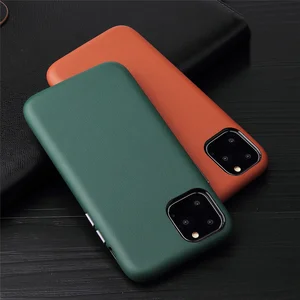 2020 new genuine leather business back cover real natural calf cowhide phone case for iphone 11 pro max 5 8 6 1 6 5 myl 22w free global shipping