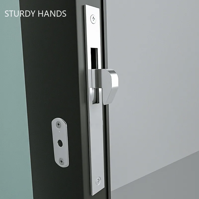 

Sliding Door Hook Lock Stealth Mortise Lock for Wooden Door Framed Glass Door Lock Strong Durable Hardware Lock Accessories