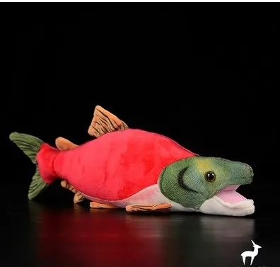Sockeye Salmon 39cm 38 см Hammerhead плюшевая игрушка «Акула» чучело океанское животное плюшевые мягкие игрушки для детей подарок на день рождения - Цвет: Sockeye Salmon 39cm