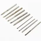 10 шт.компл. нож для резьбы по дереву из оливкового дерева ручной работы, высокоскоростной стальной инструмент с микроголовкой для деревообработки