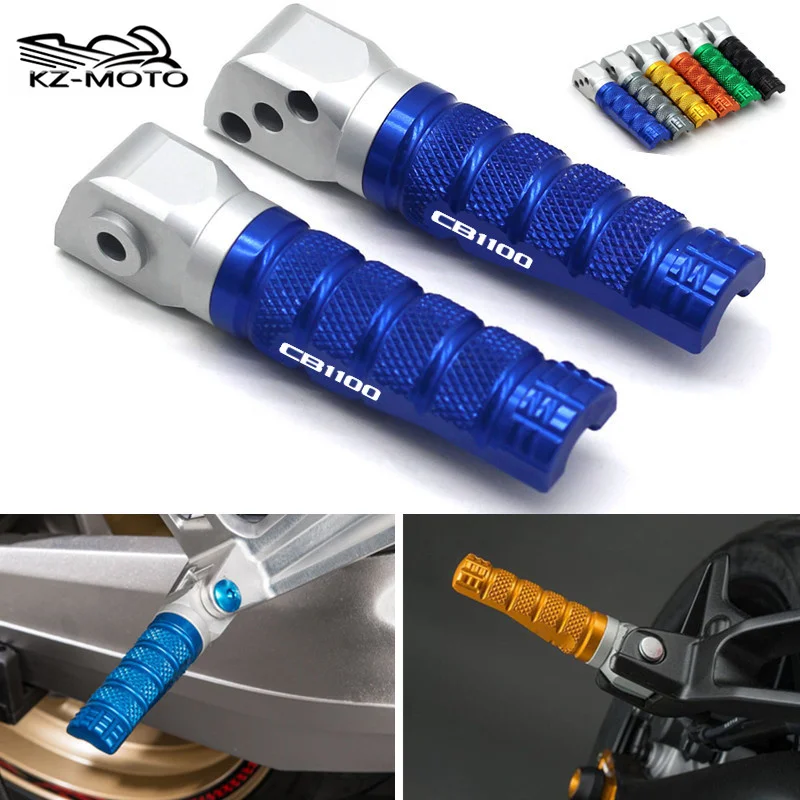 

For HONDA CB1100 cb1100 CB 1100 2014 Motorcycle CNC Aluminum Foot Pegs Pedal Rest Rear Footrests Foot Pegs With Logo Accessories