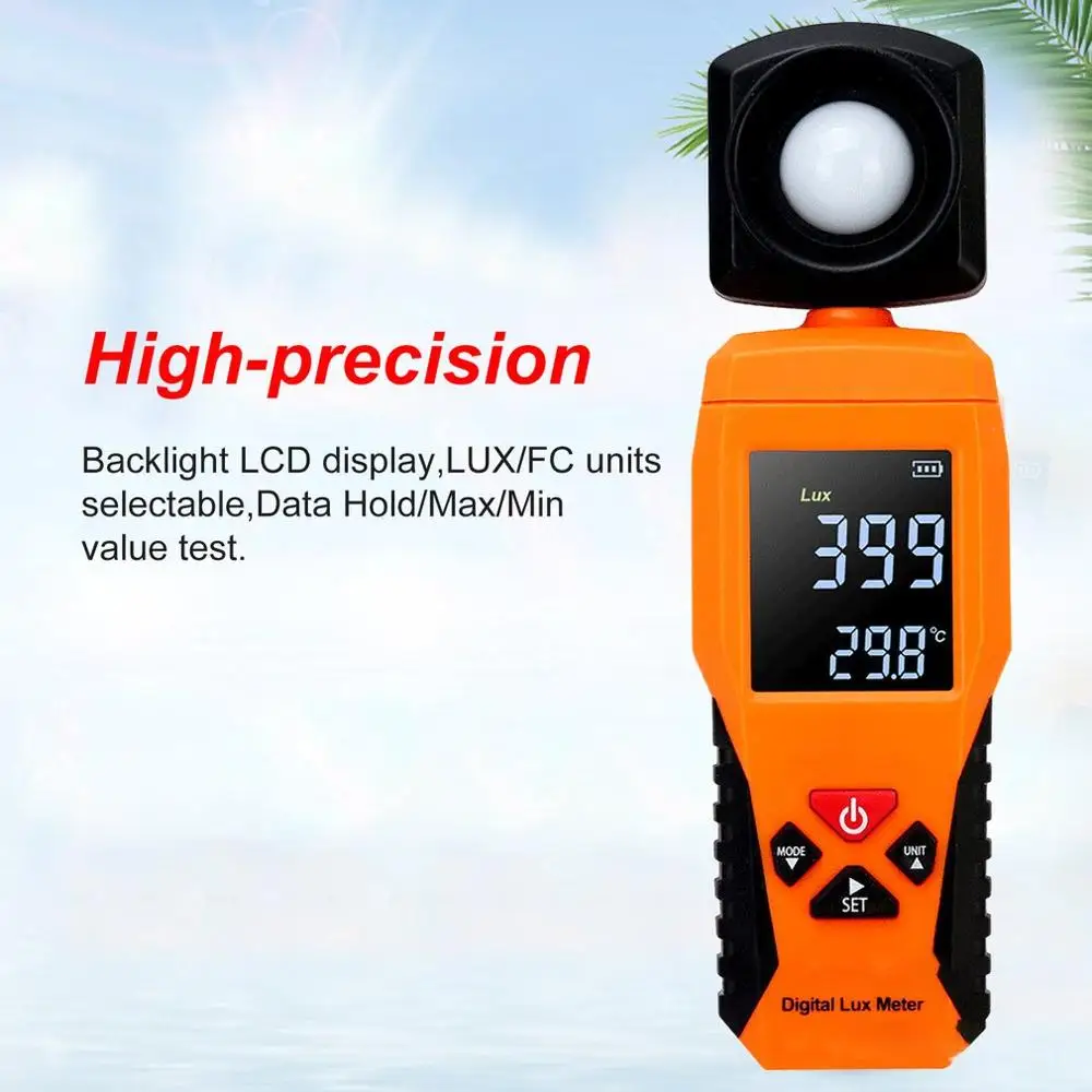 2019 Цифровой Люксметр светильник люксометр люминометр фотометр Lux/FC тестер
