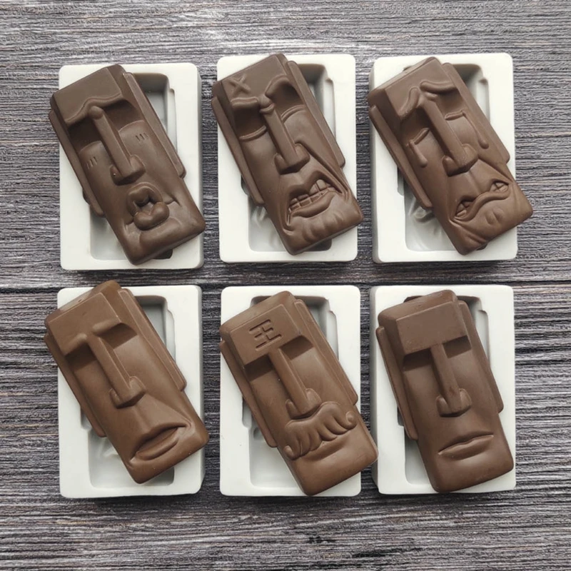 

Easter Island Moai Monolith Sculpture Resin Mold Chocolates Mold Art Craft Tools