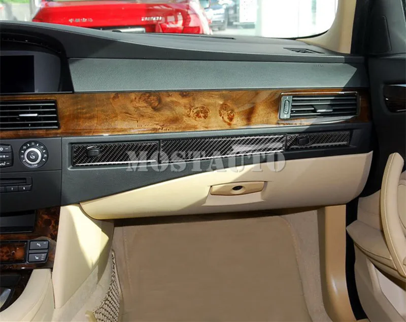 Для BMW 5 серии E60 коробка для перчаток из углеродного волокна и чехол держателя