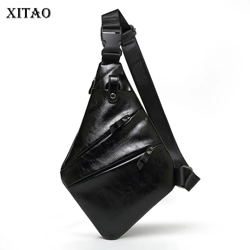 

Асимметричная полиуретановая сумка XITAO, модная новинка, женская черная элегантная новая индивидуальная модель 2021 года, искусственная кожа, ...