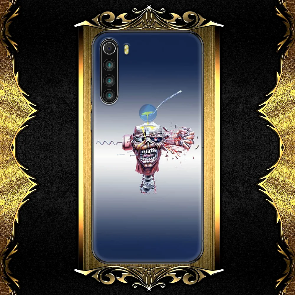 

Iron Heavy Metal Maide Band Phone Case Cover Hull For XIAOMI Redmi 8 9 9C Note 6 7 8 9 9S K20 K30 K40 Pro Plus black Shell Soft