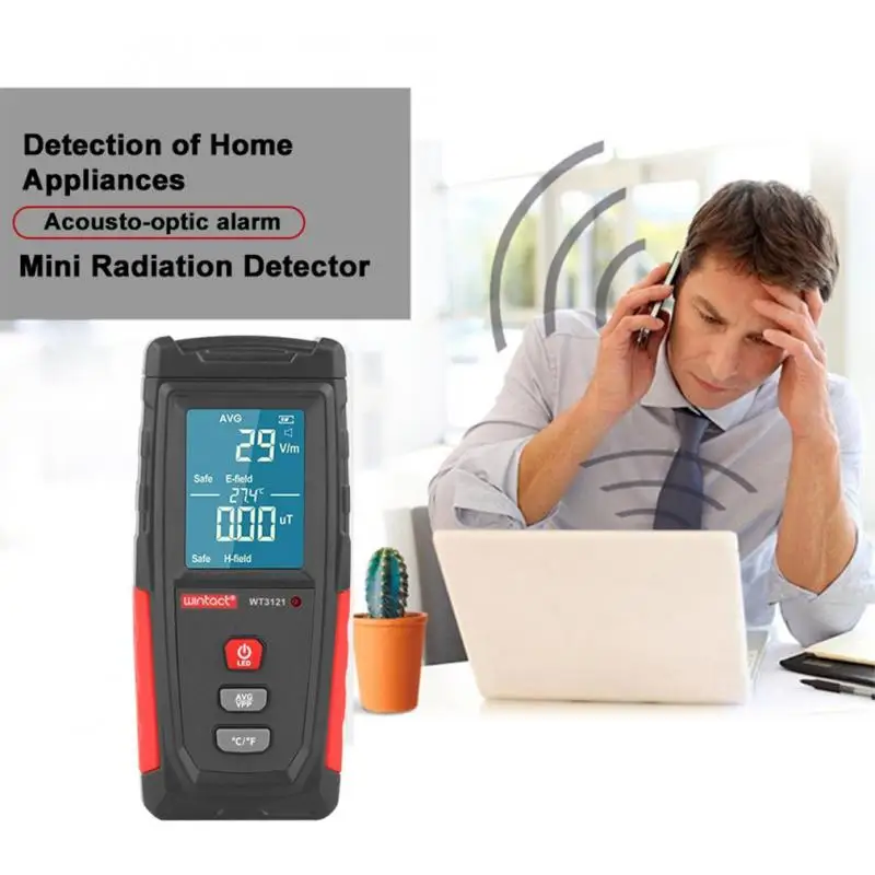 RZ электромагнитное поле излучения детектор Тестер Emf измеритель перезаряжаемый