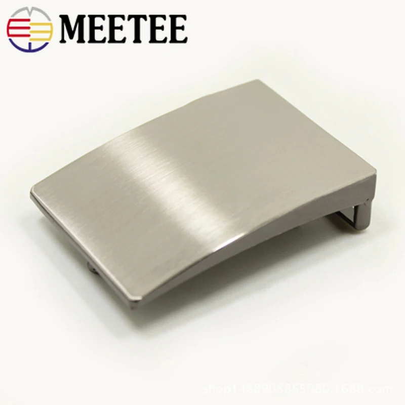 

Meetee 2/5 шт ID34/38 мм простой сплав гладкая пряжка для ремня для Для мужчин ремень DIY досуг брюки с поясом для Изделия из кожи аксессуар
